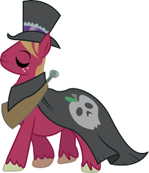 Size: 4962x5736 | Tagged: dead source, safe, artist:quanno3, big macintosh, earth pony, pony, absurd resolution, clothes, costume, mac the ripper, male, simple background, solo, stallion, transparent background, vector