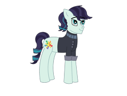 Size: 1600x1200 | Tagged: safe, artist:serennarae, coloratura, tessiture, looking up, rara, rule 63, simple background, smiling, solo, transparent background