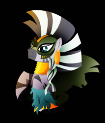 Size: 600x702 | Tagged: safe, artist:ii-art, zecora, zebra, the cutie re-mark, resistance leader zecora, solo