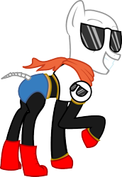 Size: 589x854 | Tagged: safe, artist:derjuin, crossover, papyrus, papyrus (undertale), ponified, simple background, solo, transparent background, undertale