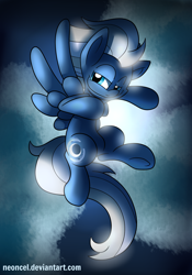 Size: 1024x1463 | Tagged: safe, artist:neoncel, night glider, troll, cute, moonlight, solo