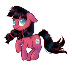 Size: 2260x2180 | Tagged: safe, artist:talentspark, oc, oc only, oc:macdolia, earth pony, pony, pigtails, solo