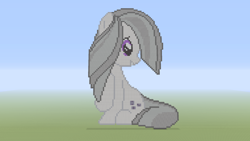 Size: 1920x1080 | Tagged: safe, marble pie, game screencap, minecraft, minecraft pixel art, pixel art, solo