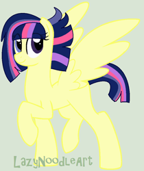 Size: 720x856 | Tagged: safe, artist:lazynoodleart, oc, oc only, oc:starshower, pony, blank flank, female, mare, offspring, parent:comet tail, parent:twilight sparkle, parents:cometlight, simple background