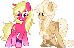 Size: 4936x3216 | Tagged: safe, artist:ladysugarsapphire, oc, oc only, oc:desert storm, oc:star struck song, pegasus, pony, unicorn