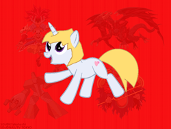 Size: 792x599 | Tagged: safe, dark resonator, jack atlas, ponified, red dragon archfiend, yu-gi-oh!, yu-gi-oh! 5d's