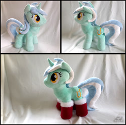 Size: 1390x1380 | Tagged: safe, artist:obcor, lyra heartstrings, clothes, irl, photo, plushie, socks, solo