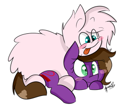 Size: 1500x1260 | Tagged: safe, artist:befishproductions, oc, oc only, oc:befish, oc:fluffle puff, signature, simple background, transparent background