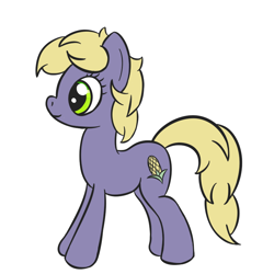 Size: 800x800 | Tagged: safe, artist:datspaniard, artist:zalakir, oc, oc only, oc:sweet corn, earth pony, pony, solo