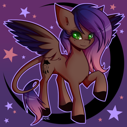 Size: 1280x1280 | Tagged: safe, artist:mimtii, oc, oc only, oc:evening howler, pegasus, pony, solo