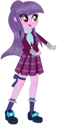 Size: 262x530 | Tagged: safe, artist:s-haii, suri polomare, equestria girls, friendship games, alternate costumes, alternate hairstyle, alternate universe, blushing, clothes, crystal prep academy, crystal prep academy uniform, school uniform, solo