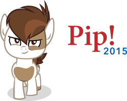 Size: 6941x5514 | Tagged: safe, artist:itv-canterlot, pipsqueak, crusaders of the lost mark, absurd resolution, jeb bush, simple background, slogan, smirk, solo, transparent background, vector, ¡yeb!