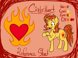 Size: 1600x1200 | Tagged: safe, artist:lynx-peregrine, oc, oc only, oc:cinderheart, pony, snake, unicorn, cutie mark, female, golden eyes, mare, pet, reference sheet, simple background, solo