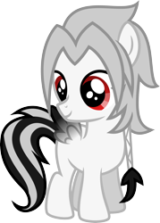 Size: 3991x5578 | Tagged: safe, artist:osipush, oc, oc only, oc:aero ruinwing, pegasus, pony, 2020 community collab, absurd resolution, blank flank, colt, derpibooru community collaboration, male, simple background, solo, transparent background, vector
