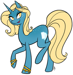 Size: 687x705 | Tagged: safe, artist:egophiliac, oc, oc only, oc:flickering oracle, pony, unicorn