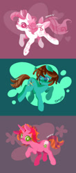 Size: 876x1982 | Tagged: safe, artist:cenyo, oc, oc only, oc:chroma, oc:monsoon, oc:peppermint whistle