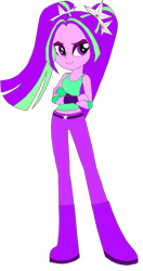 Size: 649x1232 | Tagged: safe, artist:brunoprower500, aria blaze, equestria girls, clothes, fingerless gloves, gloves, paint tool sai, solo, wrestling