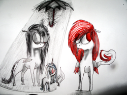 Size: 1024x770 | Tagged: safe, artist:sewni, oc, oc only, rain, umbrella