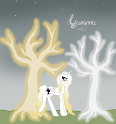 Size: 499x534 | Tagged: safe, artist:mallympkin0924, laurelin, ponified, silmarillion, telperion, the silmarillion, tolkien, tree, two trees of valinor, valar, valinor, yavanna