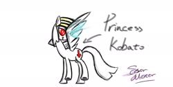 Size: 1536x781 | Tagged: safe, artist:scissormercer, oc, oc only, oc:princess kobato, alicorn, alicorn oc, cross of st peter, solo, white coat