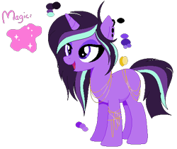 Size: 496x416 | Tagged: safe, artist:bloddybank12, oc, oc only, ear piercing, earring, emo, gold chains, magical lesbian spawn, offspring, parent:starlight glimmer, parent:twilight sparkle, parents:twistarlight, piercing, solo