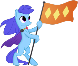 Size: 1460x1250 | Tagged: safe, artist:bootsyslickmane, oc, oc only, earth pony, pony, bipedal, blank flank, cape, clothes, flag, gem, hoof hold, necklace, simple background, solo, standing, trace, transparent background, victory