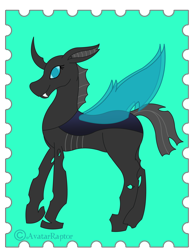 Size: 2700x3516 | Tagged: safe, artist:avatarraptor, oc, oc only, oc:gypsy, changeling, female, solo