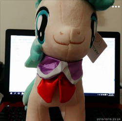 Size: 480x476 | Tagged: safe, artist:onlyfactory, coco pommel, :3, bootleg, error, factory error, irl, mismatch, photo, plushie, you had one job