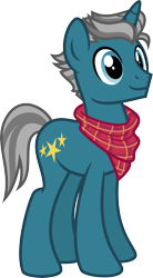 Size: 3288x5972 | Tagged: safe, artist:osipush, pony, unicorn, alternate gender counterpart, bandana, fashion plate, simple background, solo, transparent background, vector