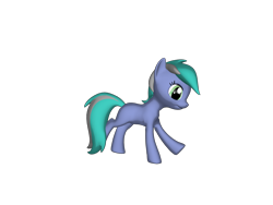 Size: 2000x1500 | Tagged: safe, oc, oc only, earth pony, pony, pony creator, 3d, animated, animated png, blank flank, female, mare, ponylumen, running, unnamed oc