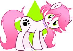 Size: 7147x5000 | Tagged: safe, artist:the-aziz, oc, oc only, oc:tendril, earth pony, pony, absurd resolution, bell, bell collar, collar, digital art, female, simple background, solo, transparent background, vector