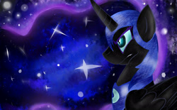 Size: 2100x1300 | Tagged: safe, artist:flamepone, derpibooru import, nightmare moon, night, solo