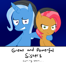 Size: 1124x1076 | Tagged: safe, artist:trixeed, babs seed, trixie, pony, unicorn, female, grin, mare