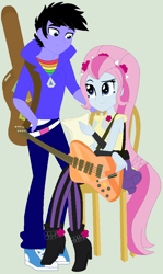 Size: 566x950 | Tagged: safe, artist:xxmelodymoonxx, violet blurr, oc, oc:x, equestria girls, canon x oc, shipping