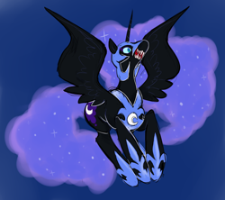 Size: 1928x1711 | Tagged: safe, artist:perfectaquarium, nightmare moon, alicorn, black coat, female, horn, mare, simple background, solo