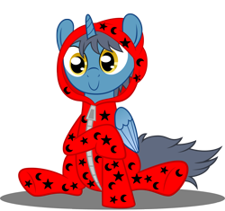 Size: 3189x3000 | Tagged: safe, artist:spellboundcanvas, oc, oc only, oc:umbridge, alicorn, pony, alicorn oc, onesie, solo