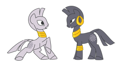 Size: 1280x689 | Tagged: safe, artist:hoverrover, zecora, zebra, duality, jewelry, regalia, simple background, transparent background, wat, white with black stripes or black with white stripes?