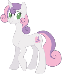 Size: 3060x3616 | Tagged: safe, artist:frenchifries, sweetie belle, alternate cutie mark, older, simple background, solo, transparent background