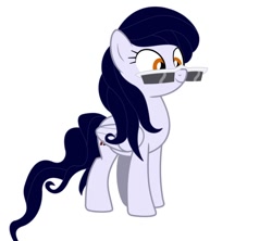 Size: 948x842 | Tagged: safe, artist:fallenwastelander, oc, oc only, oc:serendipity, pegasus, pony, glasses, simple background, solo, white background, youtuber