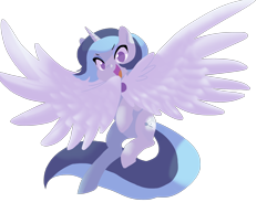 Size: 3246x2500 | Tagged: safe, artist:kianamai, oc, oc only, oc:dove (kianamai), pony, unicorn, cape, clothes, female, kilalaverse, mare, next generation, offspring, parent:trixie, parent:unnamed oc, parents:canon x oc, simple background, solo, transparent background