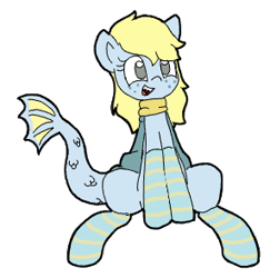 Size: 286x294 | Tagged: safe, artist:lockheart, oc, oc only, oc:flo, clothes, cyoa:shooting stars, shooting stars, shooting stars cyoa, socks, solo, striped socks