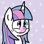 Size: 150x150 | Tagged: safe, artist:sojek, oc, oc only, oc:winter eclipse, pony, unicorn, bust, commission, explicit source, female, mare, pixel art, portrait