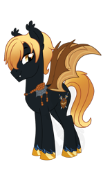 Size: 777x1200 | Tagged: safe, artist:koitsune, oc, oc only, oc:rege liliac, oc:regina liliac, bat pony, pony, charming, fangs, rule 63, slit eyes, smiling, solo, unshorn fetlocks