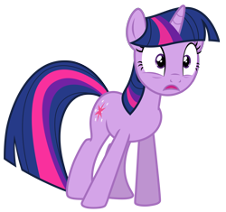 Size: 3059x2872 | Tagged: safe, artist:estories, twilight sparkle, unicorn twilight, unicorn, simple background, solo, transparent background, vector, worried