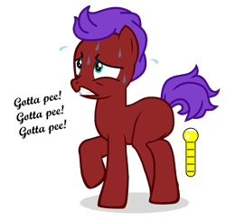 Size: 2420x2360 | Tagged: safe, oc, oc only, pony creator, bladder gauge, need to pee, omorashi, photoshop, potty dance, potty emergency, potty time, solo, trotting, trotting in place