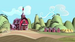 Size: 1920x1080 | Tagged: safe, artist:discopears, 3d, barn, blender, no pony, sweet apple acres