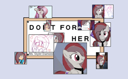 Size: 1280x800 | Tagged: safe, artist:untaloc, oc, oc only, oc:skyler diamond, do it for her, meme, template