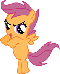 Size: 802x997 | Tagged: safe, artist:creshosk, scootaloo, pony, bipedal, rearing, solo