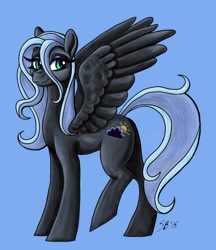 Size: 826x954 | Tagged: safe, artist:sagebrush, artist:saoirsepdg, oc, oc only, oc:silver lining, pegasus, pony, gray, solo