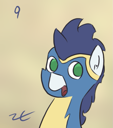 Size: 525x595 | Tagged: safe, artist:liracrown, part of a series, part of a set, soarin', pony, cute, liracrown's calendar, soarinbetes, solo, wonderbolts uniform